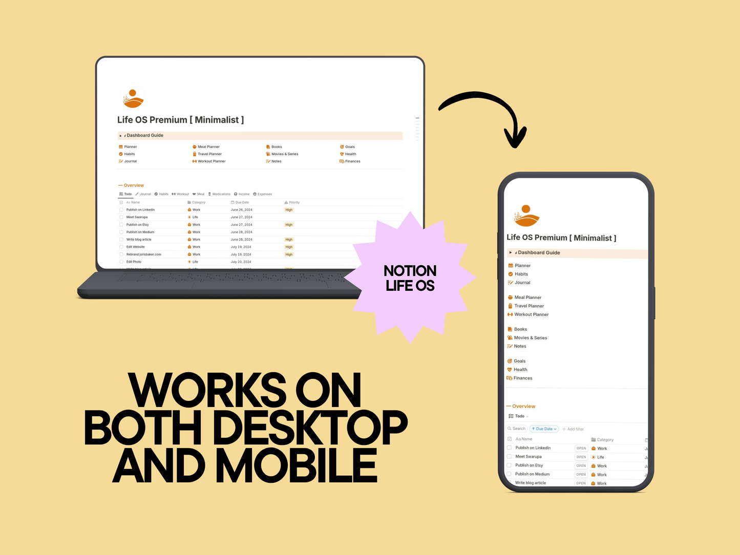 Notion Life OS Premium [Minimalist]