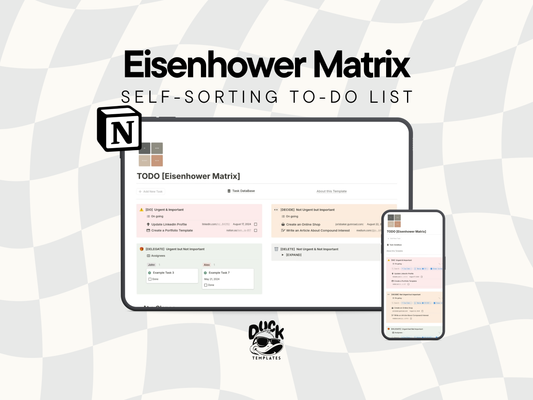 Notion Eisenhower Matrix