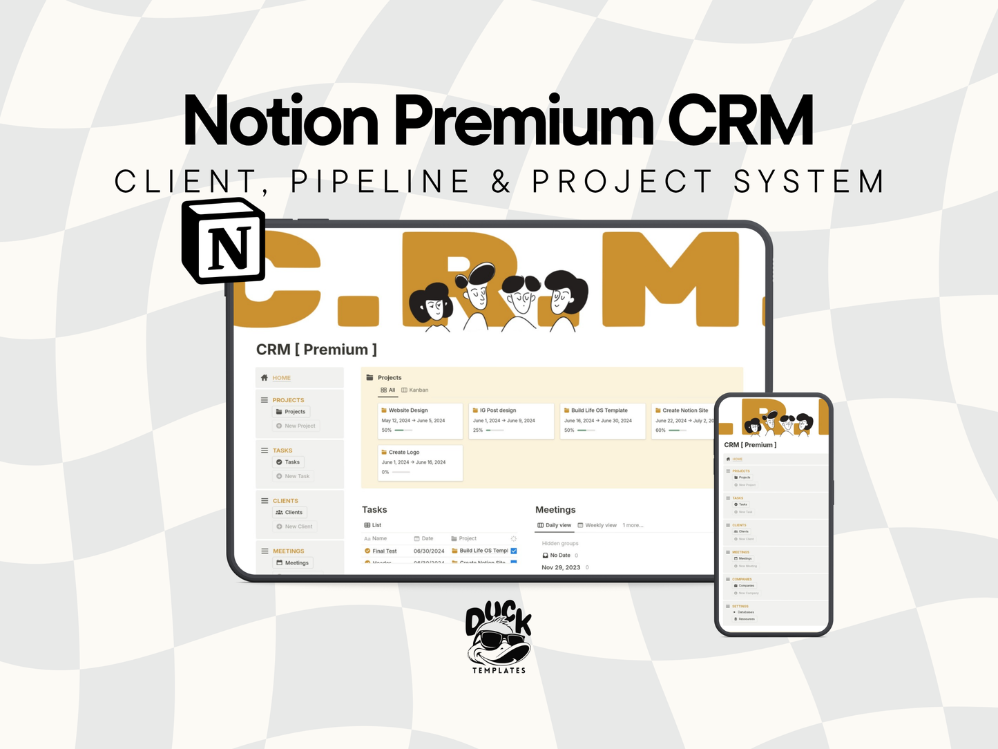 Notion Premium CRM Template