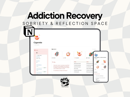Notion Addiction Recovery Template