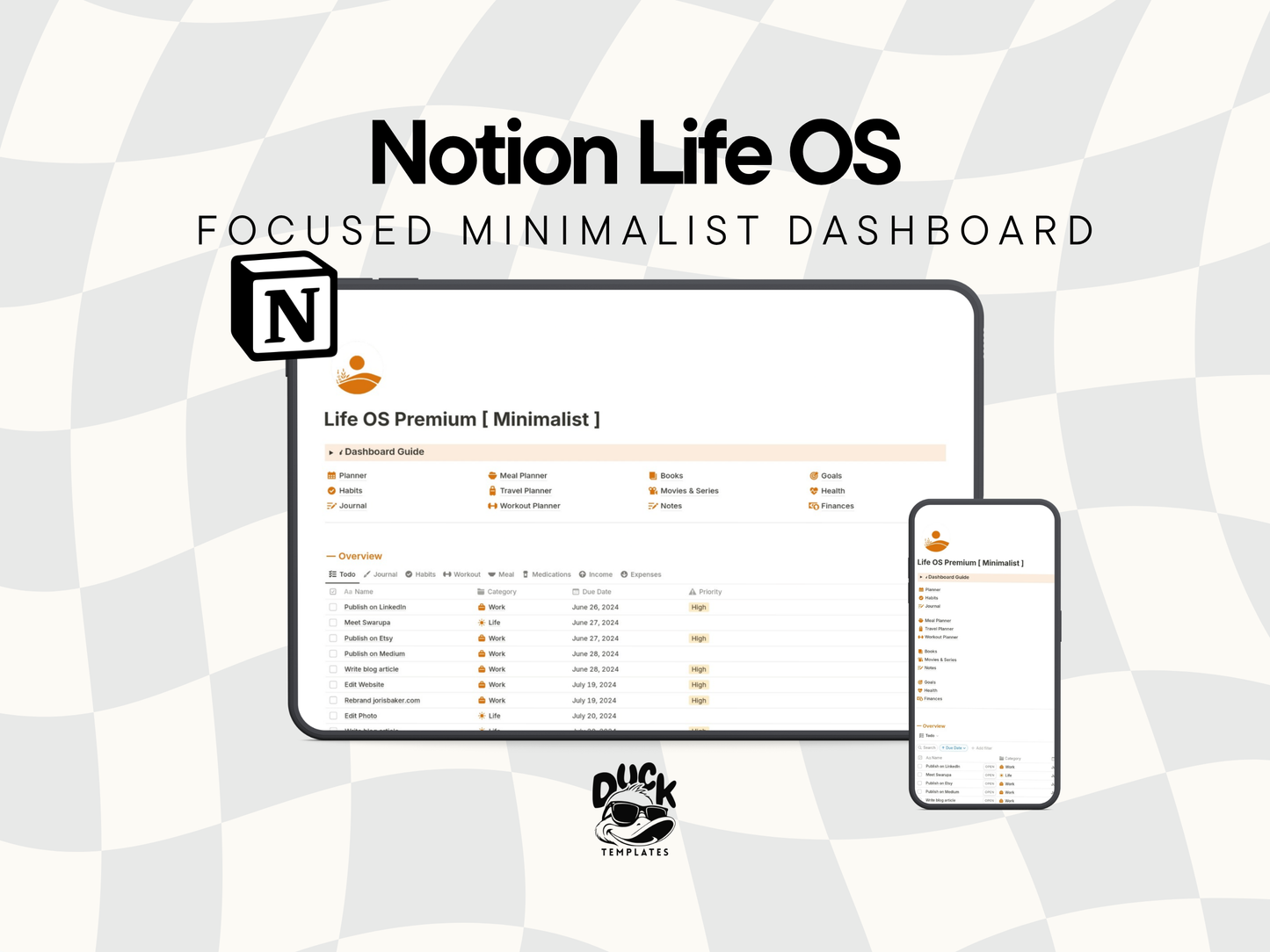 Notion Life OS Premium [Minimalist]