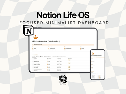 Notion Life OS Premium [Minimalist]