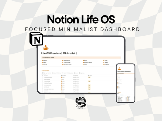 Notion Life OS Premium [Minimalist]