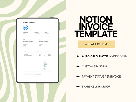 Notion Invoice Template