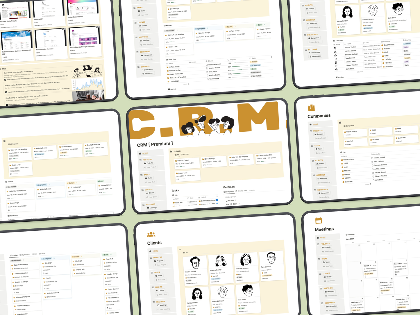 Notion Premium CRM Template