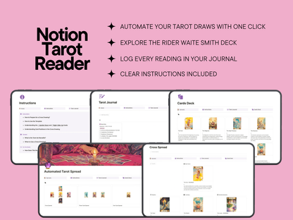 Tirada de tarot automatizada de Notion