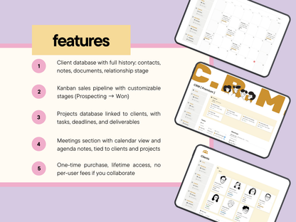 Notion Premium CRM Template