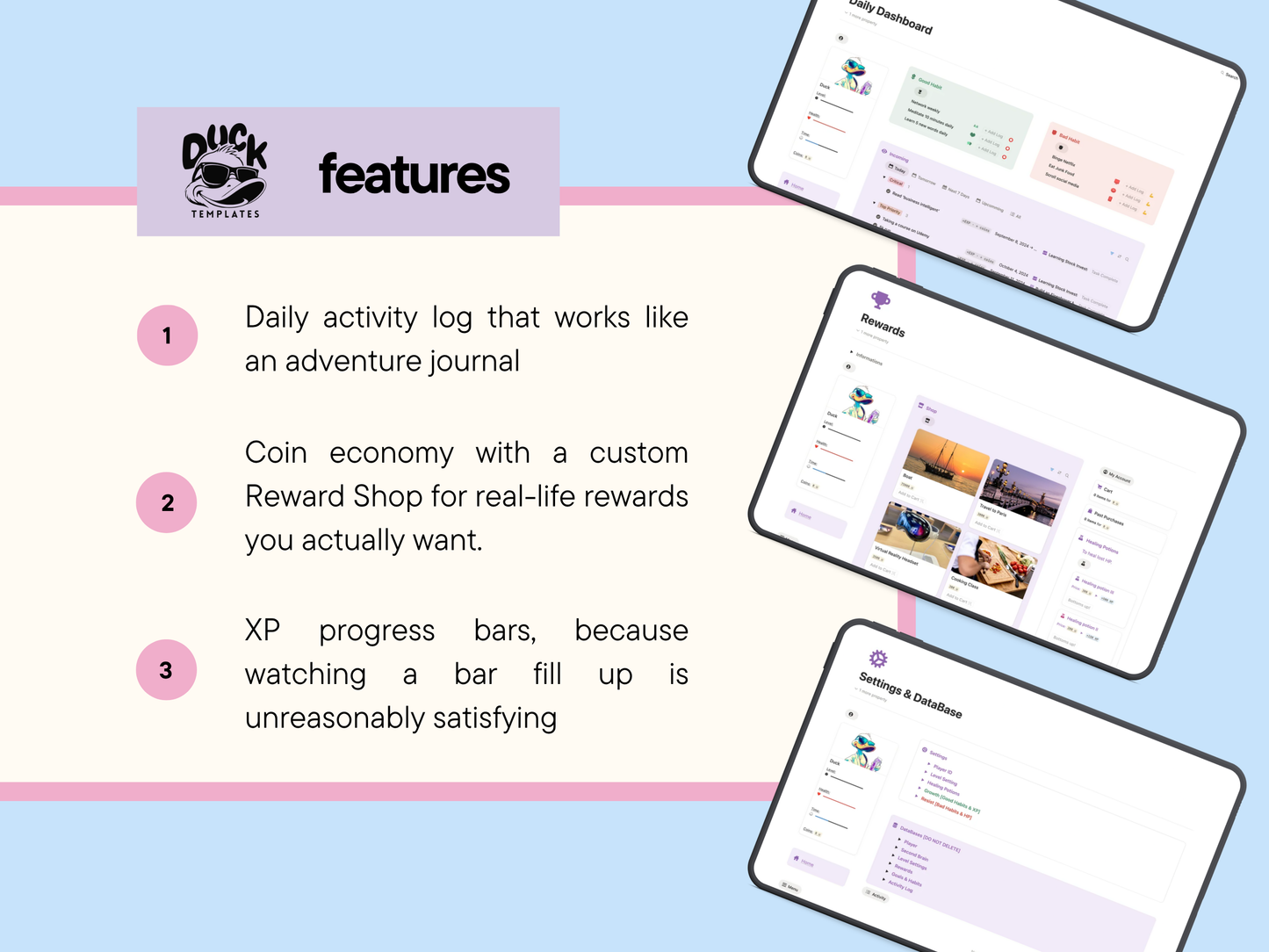 Gamified Notion Planner