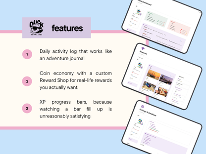 Gamified Notion Planner