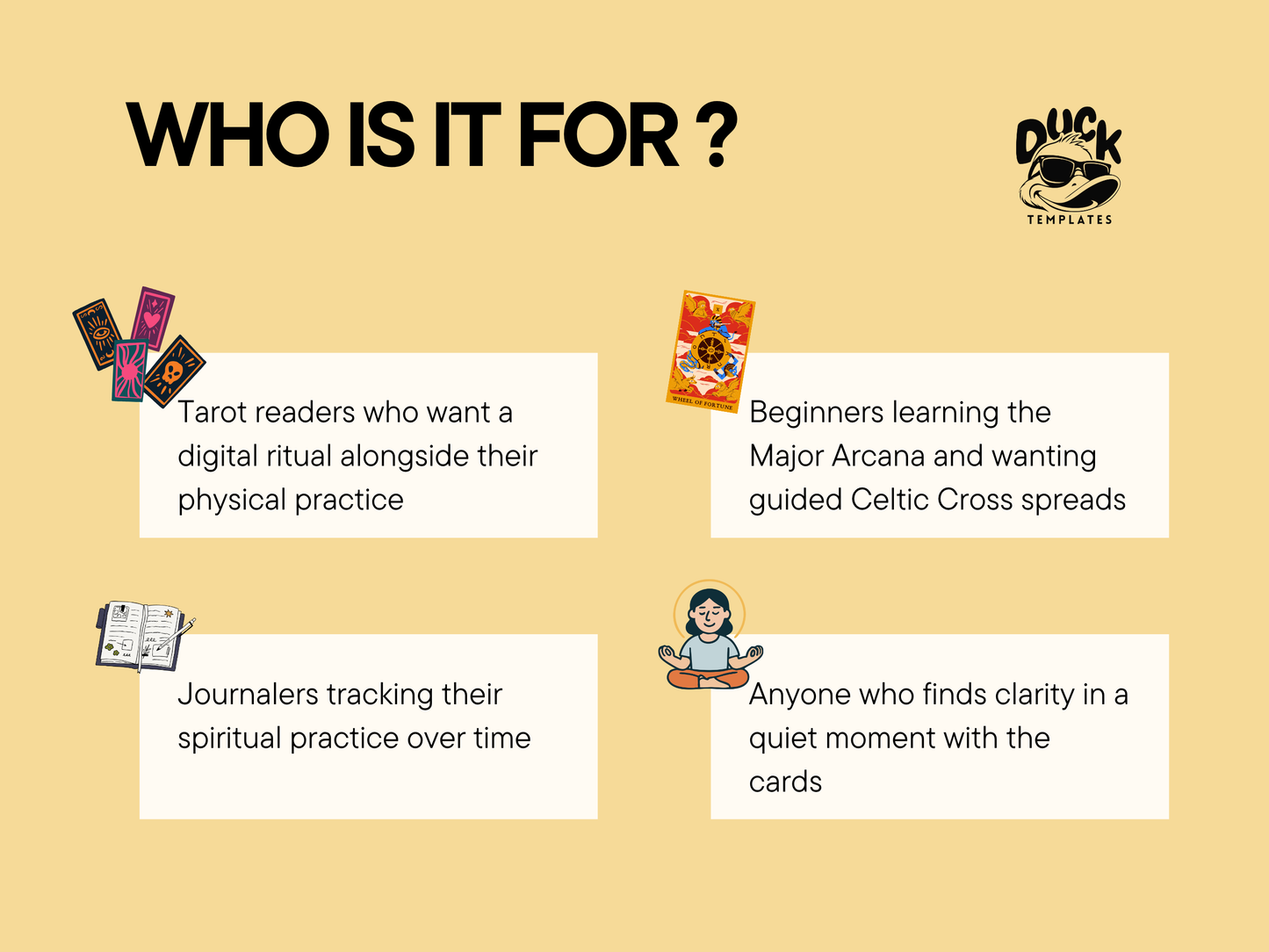 Tirada de tarot automatizada de Notion