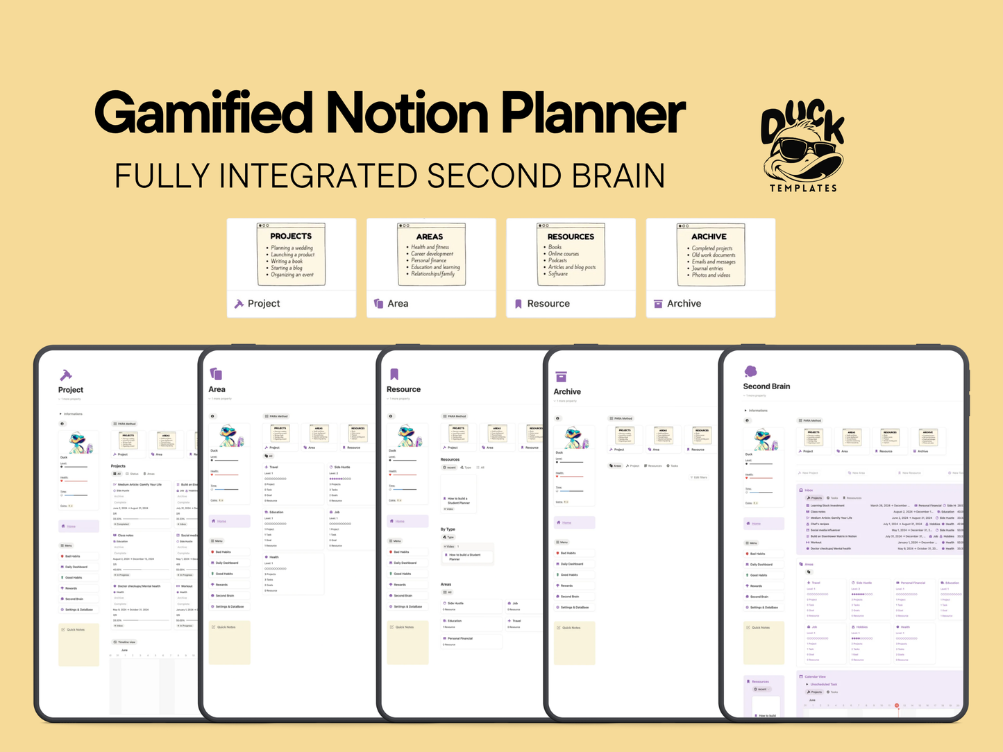 Gamified Notion Planner