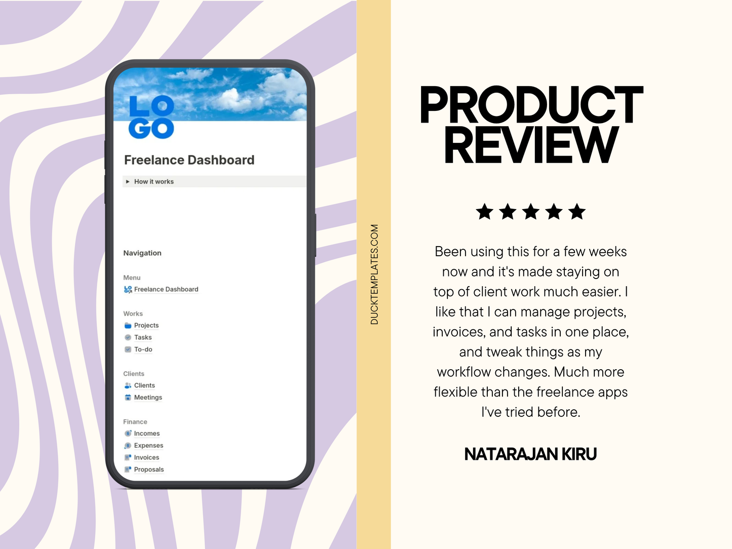 Notion Freelance Business Dashboard
