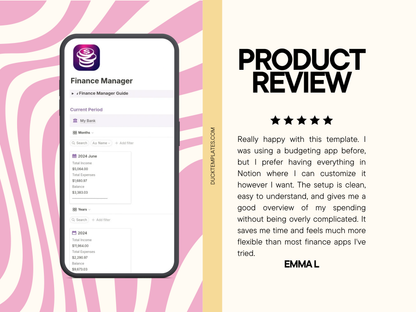Notion Finance Manager