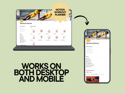 Planificador de entrenamiento de Notion