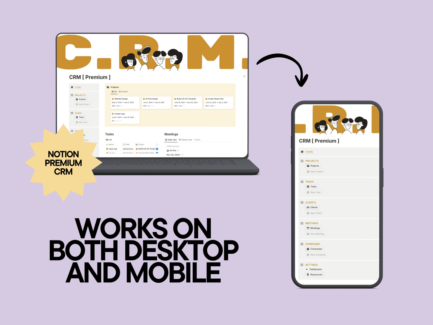Notion Premium CRM Template