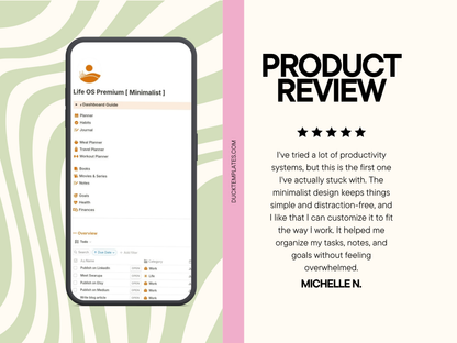 Notion Life OS Premium [Minimalist]