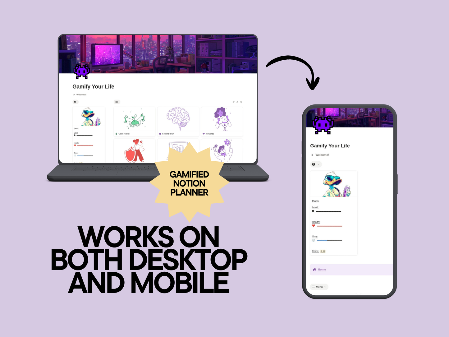 Gamified Notion Planner