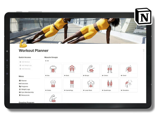 Notion Workout Planner
