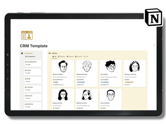 CRM Notion Template