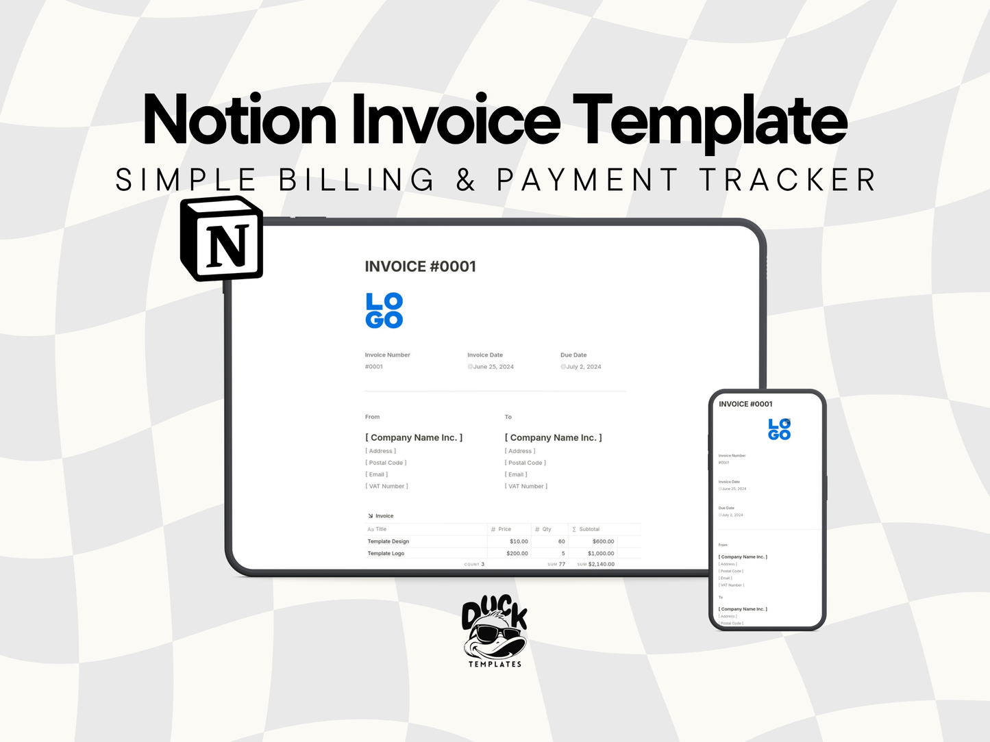 Notion Invoice Template