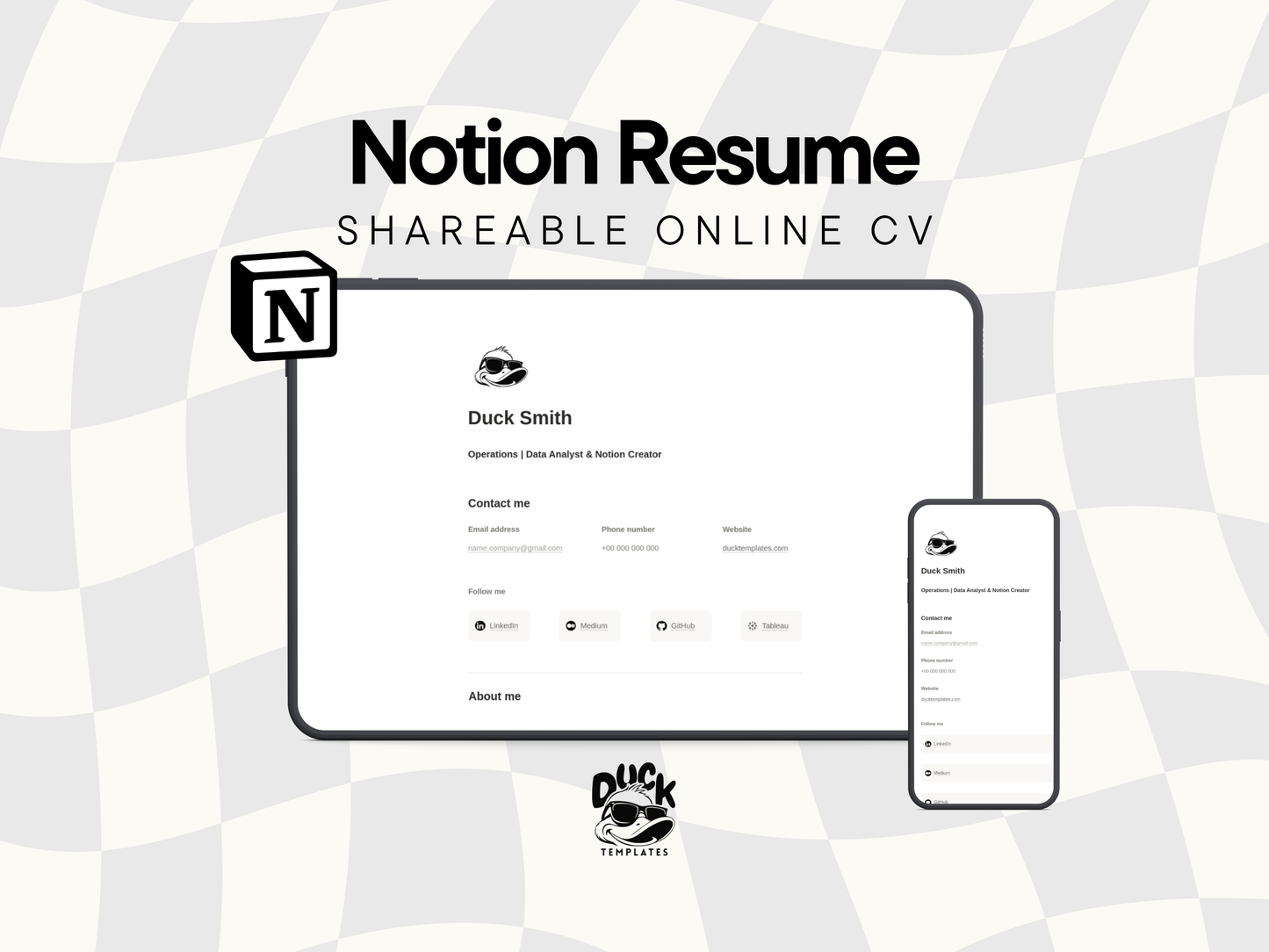 Notion Resume / CV Template