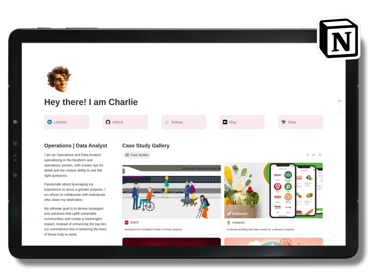 Notion Personal Portfolio