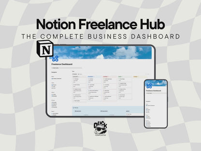 Notion Freelance Business Dashboard